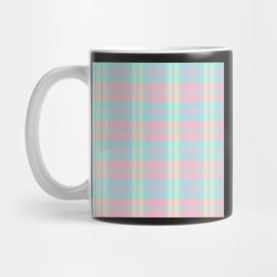 Pastel Aesthetic Daviana 1 Hand Drawn Textured Plaid Pattern Mug